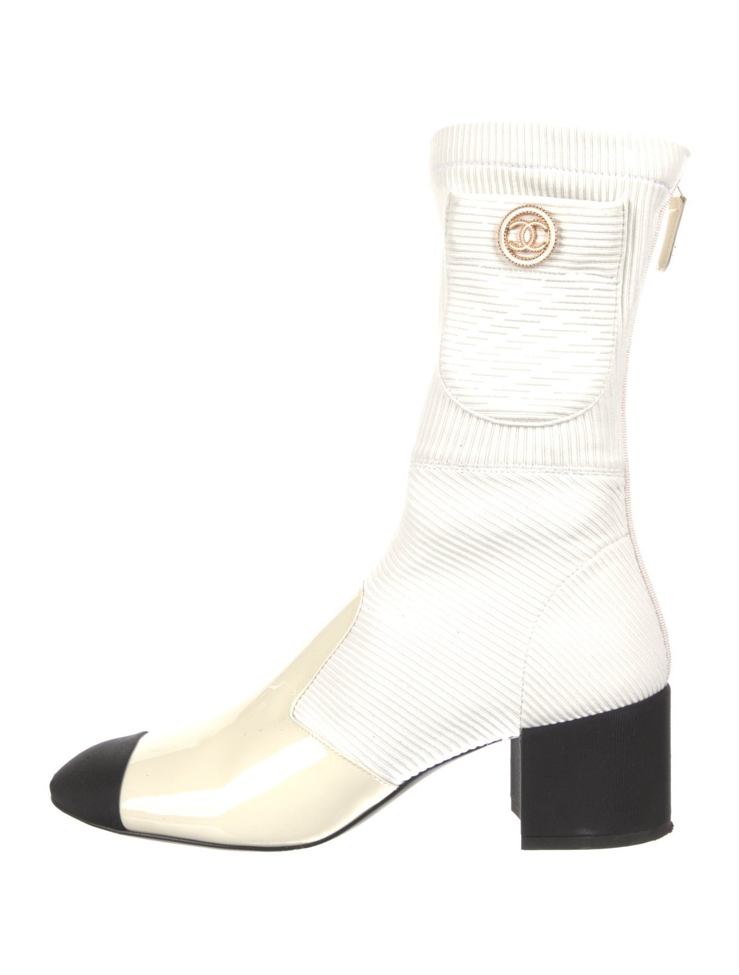 Chanel 2022 Interlocking CC Logo Boots