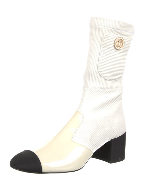 Chanel 2022 Interlocking CC Logo Boots