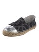 Chanel Interlocking CC Logo Tweed Espadrilles