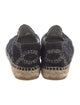 Chanel Interlocking CC Logo Tweed Espadrilles