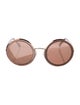 Chanel Interlocking CC Logo Round Sunglasses