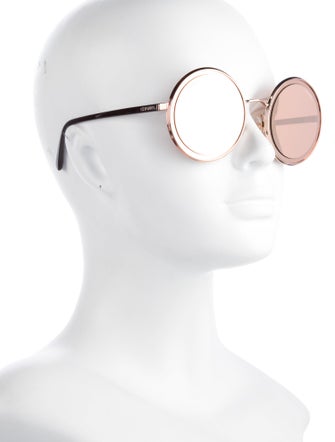 Chanel Interlocking CC Logo Round Sunglasses