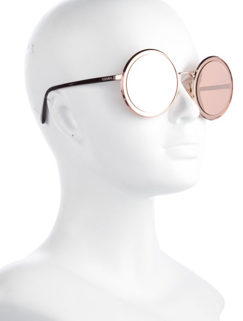 Chanel Interlocking CC Logo Round Sunglasses