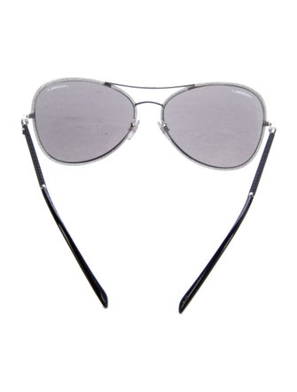 Chanel Interlocking CC Logo Aviator Sunglasses