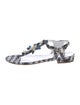 Chanel 2016 Interlocking CC Logo T-Strap Sandals