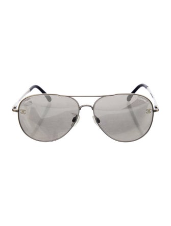 Chanel Interlocking CC Logo Aviator Sunglasses