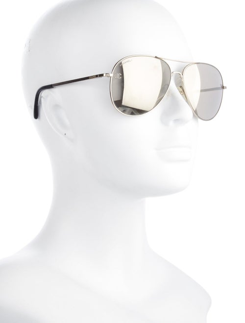 Chanel Interlocking CC Logo Aviator Sunglasses