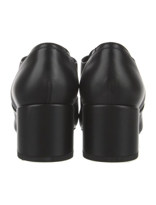 Chanel Faux Pearl Accents Leather Oxfords