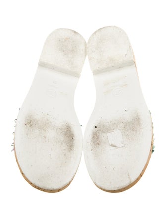 Chanel Tweed Pattern Tweed Slides