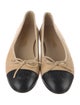 Chanel Interlocking CC Logo Lambskin Ballet Flats
