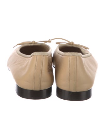 Chanel Interlocking CC Logo Lambskin Ballet Flats