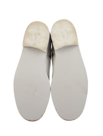 Chanel Interlocking CC Logo Leather Combat Boots