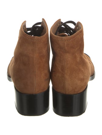 Chanel 2018 Interlocking CC Logo Lace-Up Boots