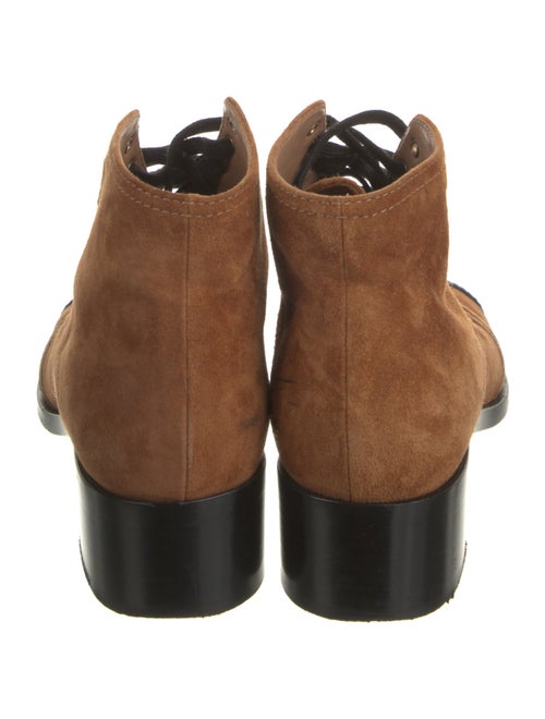 Chanel 2018 Interlocking CC Logo Lace-Up Boots