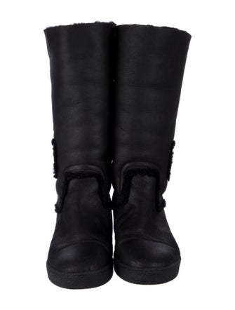 Chanel 2010 Interlocking CC Logo Boots