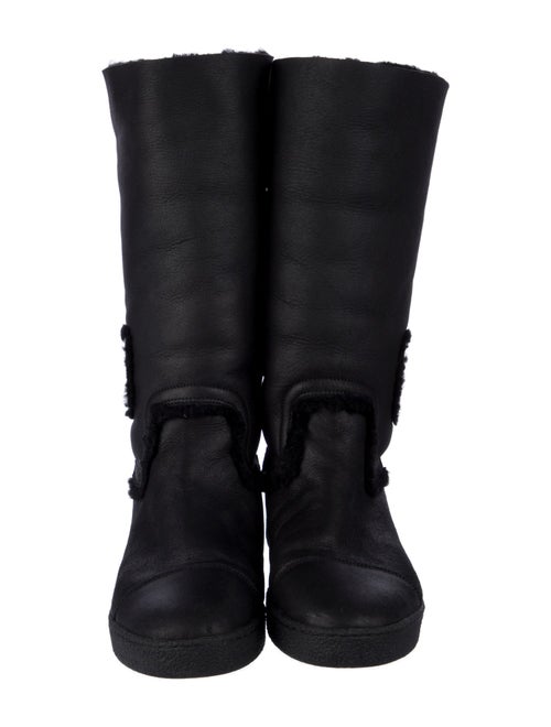 Chanel 2010 Interlocking CC Logo Boots
