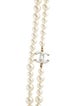 Chanel Faux Pearl CC Double Strand Necklace