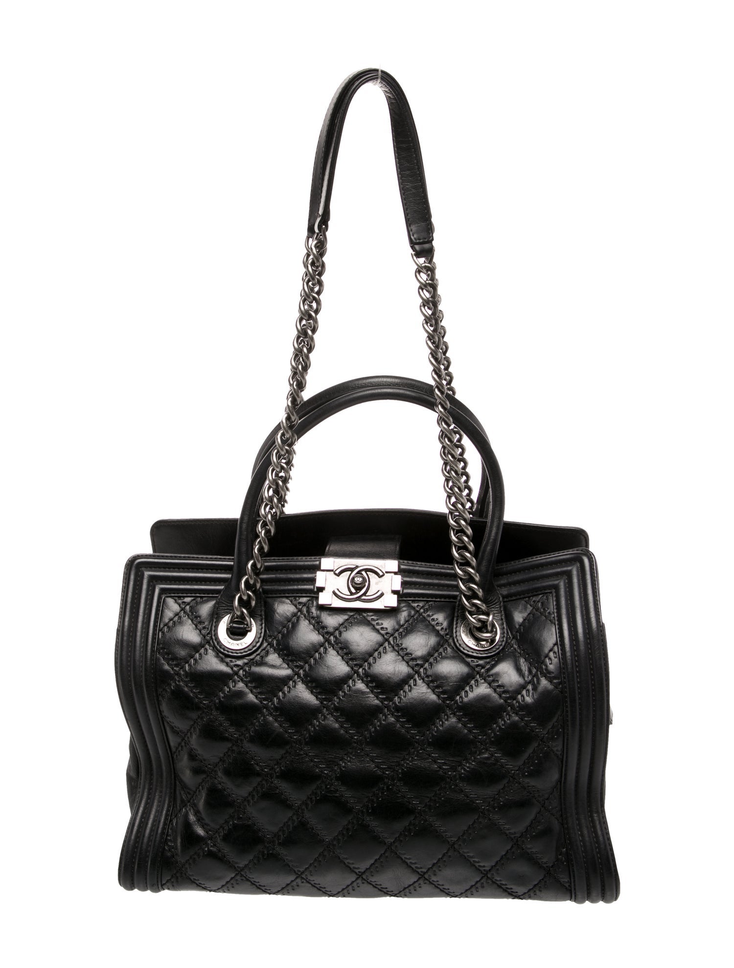 Chanel Double Stitch Boy Tote