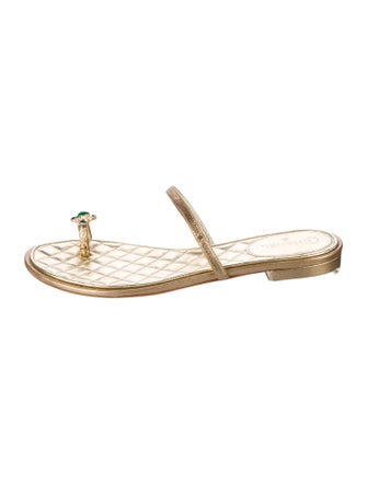 Chanel 2015 Interlocking CC Logo Slides