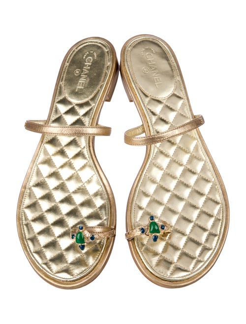 Chanel 2015 Interlocking CC Logo Slides