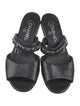 Chanel Interlocking CC Logo Leather Slides