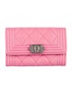 Chanel 2023 Boy Flap Card Holder Compact Wallet Card Holder
