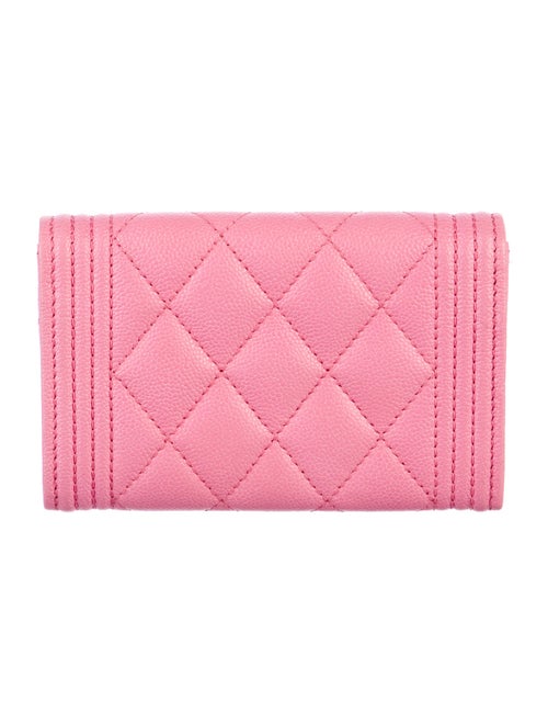 Chanel 2023 Boy Flap Card Holder Compact Wallet Card Holder