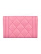 Chanel 2023 Boy Flap Card Holder Compact Wallet Card Holder