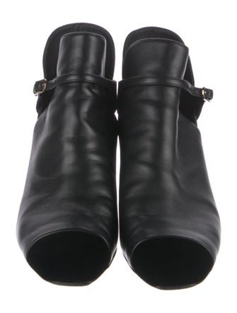 Chanel Interlocking CC Logo Leather Boots