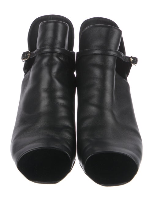 Chanel Interlocking CC Logo Leather Boots