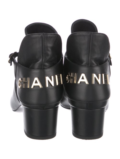 Chanel Interlocking CC Logo Leather Boots