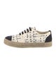 Chanel Interlocking CC Logo Tweed Espadrille Sneakers
