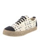 Chanel Interlocking CC Logo Tweed Espadrille Sneakers