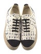 Chanel Interlocking CC Logo Tweed Espadrille Sneakers