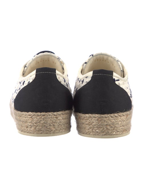 Chanel Interlocking CC Logo Tweed Espadrille Sneakers
