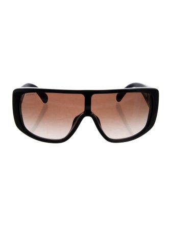 Chanel Interlocking CC Logo Shield Sunglasses