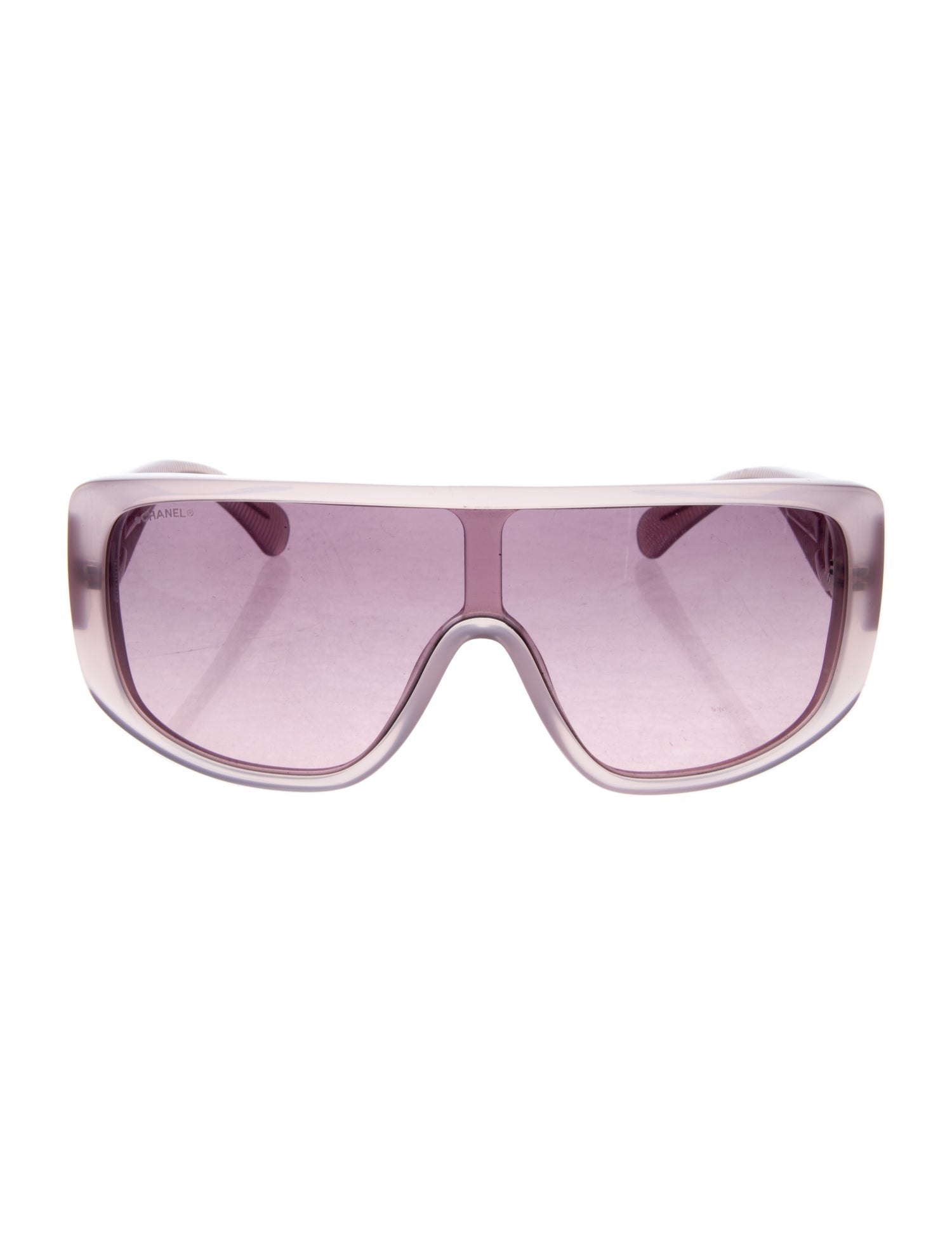 Chanel Interlocking CC Logo Shield Sunglasses