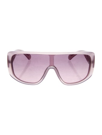 Chanel Interlocking CC Logo Shield Sunglasses