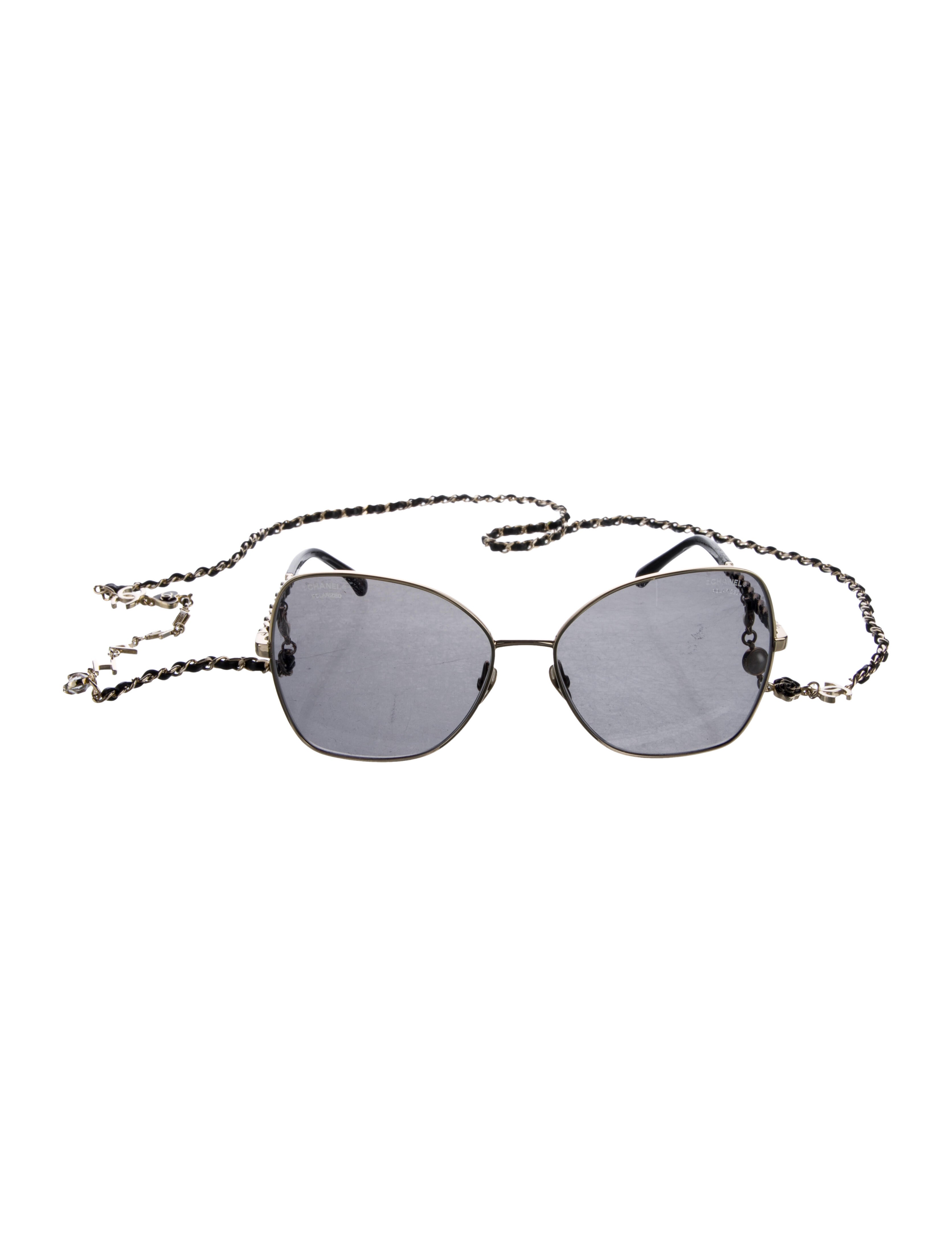 Chanel Interlocking CC Logo Square Sunglasses