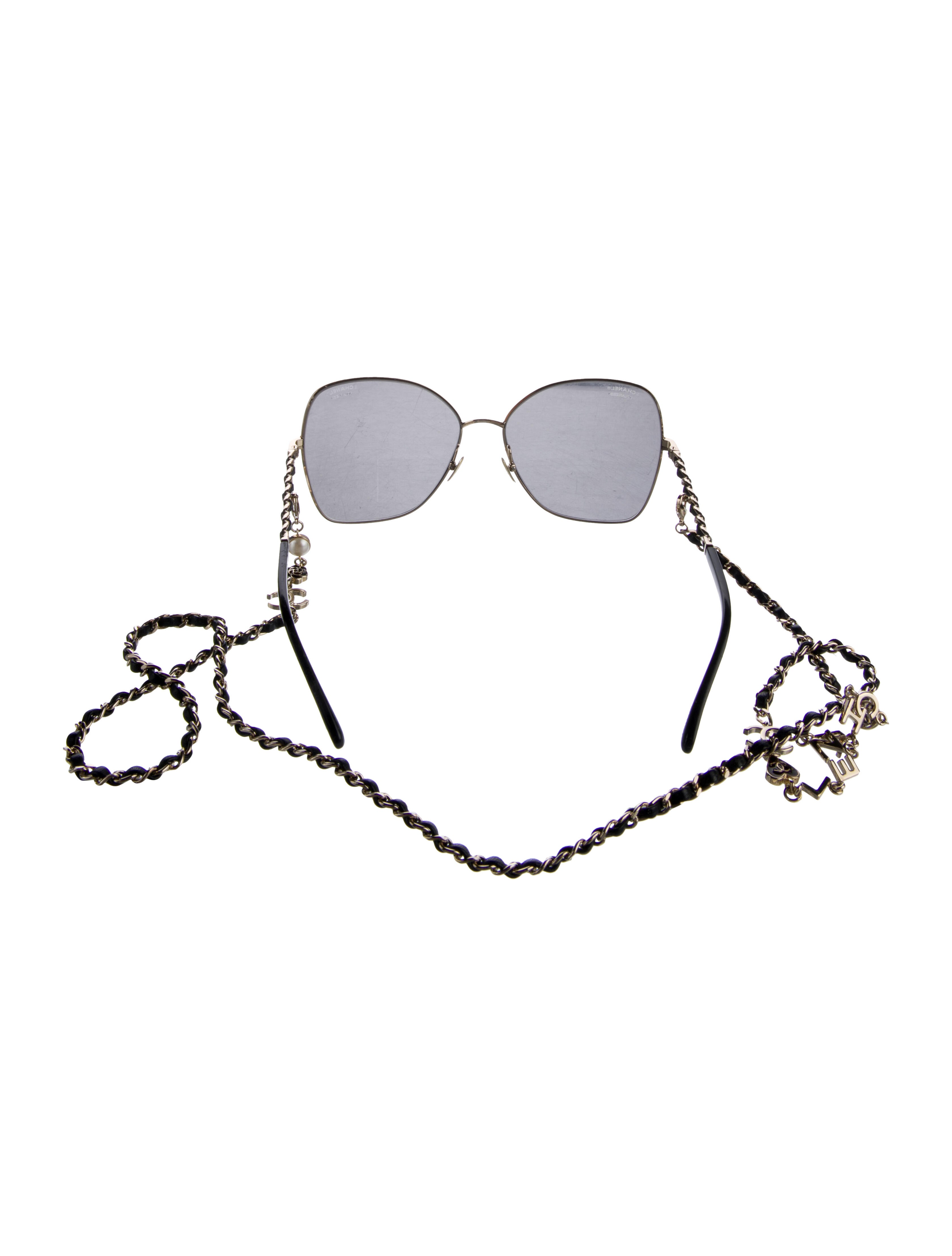 Chanel Interlocking CC Logo Square Sunglasses