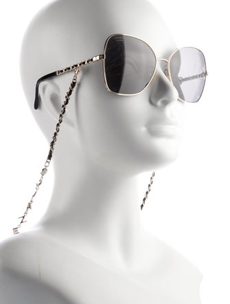 Chanel Interlocking CC Logo Square Sunglasses