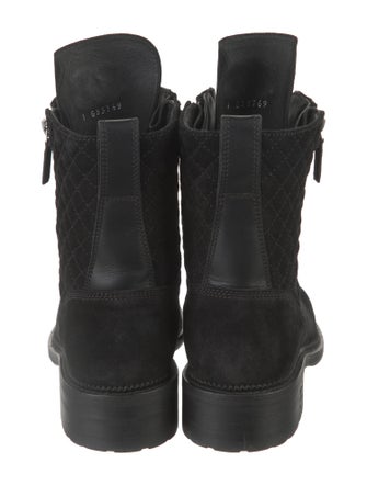 Chanel 2018 Interlocking CC Logo Combat Boots