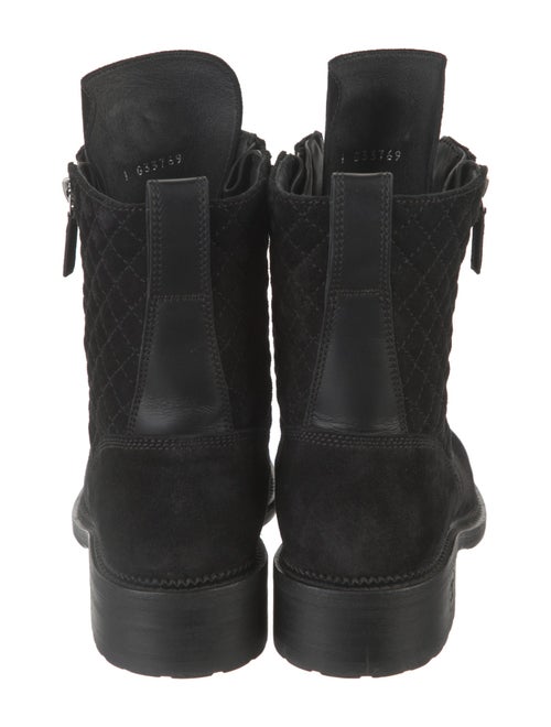 Chanel 2018 Interlocking CC Logo Combat Boots