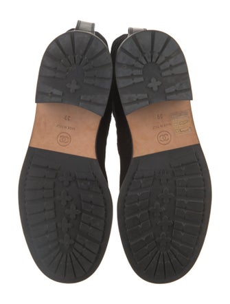 Chanel 2018 Interlocking CC Logo Combat Boots