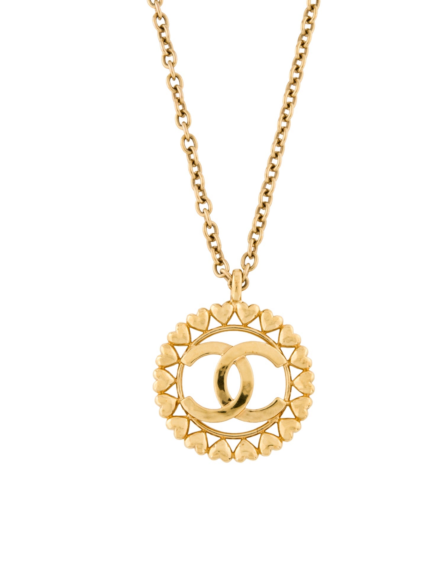 Chanel 2023 CC Heart Pendant Necklace