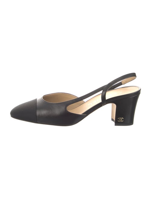 Chanel 2024 Interlocking CC Logo Slingback Pumps