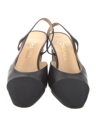 Chanel 2024 Interlocking CC Logo Slingback Pumps