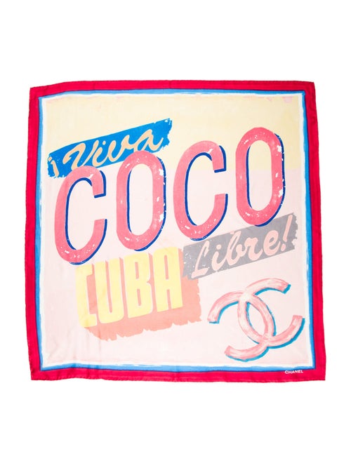 Chanel Viva Coco Cuba Silk Scarf