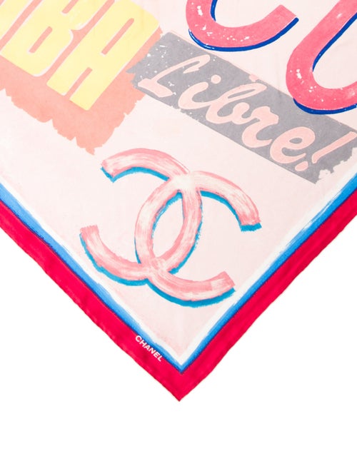 Chanel Viva Coco Cuba Silk Scarf