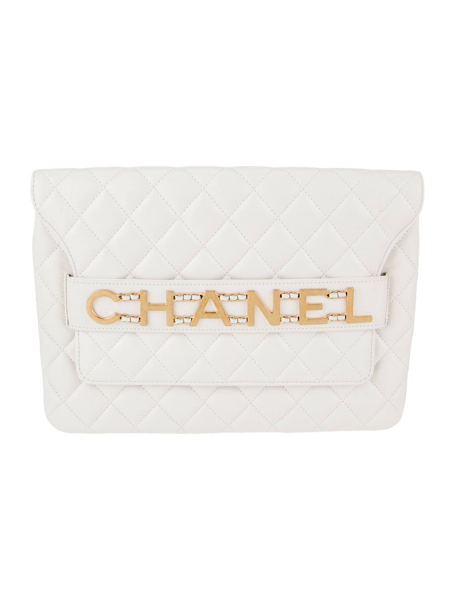 Chanel Quilted Enchained Clutch